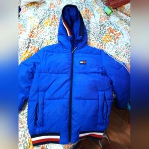 Tommy Hilfigier alaska Casual Fit Hooded Puffer Jacket size Large